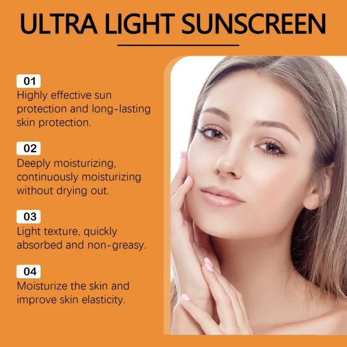 Hoygi 100ml Spf50 Moisturizing Face Sunscreen Summer Refreshing Skin Repair Oil Control Waterproof Uv Protective Sunblock Lotion - Image 2