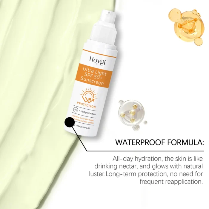 Hoygi 100ml Spf50 Moisturizing Face Sunscreen Summer Refreshing Skin Repair Oil Control Waterproof Uv Protective Sunblock Lotion - Image 4