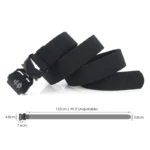 VATLTY 125/140cm Elastic Belt Men Aluminum Alloy Quick Release Buckle Comfort Stretch Belt Military Tactical Girdles Male Army - Image 5