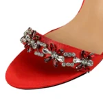 BIGTREE Shoes Open Toe Rhinestones Sandals Women 2025 New Designer Sexy High Heels Sandals Female Shoes Summer Heeled Sandals - Image 4