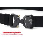 VATLTY 125/140cm Elastic Belt Men Aluminum Alloy Quick Release Buckle Comfort Stretch Belt Military Tactical Girdles Male Army - Image 4