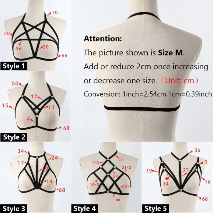 2024 New Summer Women's Fashion Lingerie Hollow Harness Bra Tops Push Up Bralette Bustier Sexy Bandage Bra - Image 6