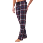 Men's Home Pants Cotton Flannel Autumn Winter Warm Sleep Bottoms Male Plus Size Plaid Print Sleepwear Pajama Pants For Men - Image 3