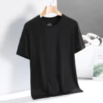 New Men's Short-Sleeved T-Shirt Pajamas Tops Men's Summer Thin Casual Ice Silk Half-Sleeved Body Shirts Men's Ice Feeling Tops - Image 4