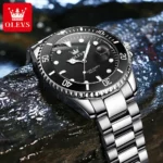 OLEVS 5885 Man Watch Original Brand Waterproof Quartz Watch Stainless Steel Strap Automatic Date Mens Gifts Watches For Man - Image 4