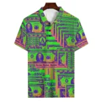 Short Sleeve Money Pattern Men's Fashion Polo T-Shirts Summer Funny US Dollar 3D Printing Street POLO Tops Breathable Casual Tee - Image 6
