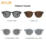 O-Q CLUB Retro Round Men Sunglasses Women's Sun Glasses Woman UV400 Lunette Zonnebril Dames Polarized Lenses Man Eyewear Vintage - Image 5