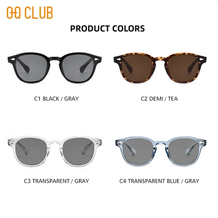O-Q CLUB Retro Round Men Sunglasses Women's Sun Glasses Woman UV400 Lunette Zonnebril Dames Polarized Lenses Man Eyewear Vintage - Image 5