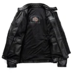 2025 New Top Layer Cowhide Leather Jacket Men Black Stand Collar Short Genuine Leather Coat High Quality Motorcycle Jackets - Image 4