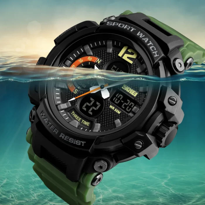 SKMEI Men Watch 50M Waterproof Digital Fashion Watches Outdoor Sport Men Wristwatches Erkek Saat Clock Relogio Masculino 1343 - Image 4