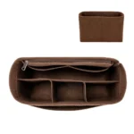 Multi-Pocket Handbag Organizer for LV Speedy25/30/35/Gentlewoman Bag Large Capacity Storage Bag Felt Purse Insert Handbag Liner - Image 5
