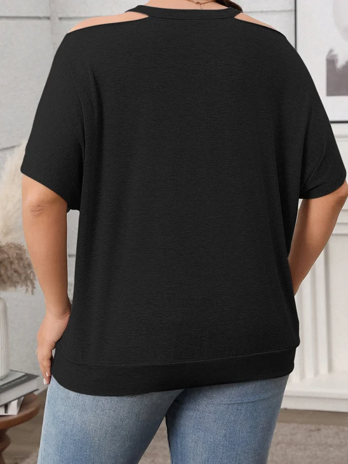 Women s T-shirt Off-Shoulder Short Sleeve Floral Print Blouse for Stylish Summer Outfits and Casual Daily Wear - Image 4