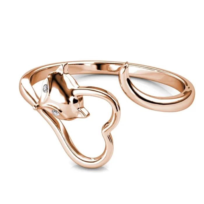 Daisini Luxury Heart Rings for Women Embellished with For Swarovski Crystals Quality Brass Jewelry Bling Accessories - Image 2