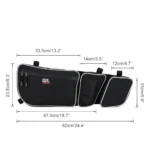 UTV Side Storage Bag Passengerand Driver Side Door Bags Knee Pad For Can Am Maverick X3 Max R RR XMR XDS Turbo DPS 4x4 2017+ - Image 6