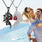 Punk Angel Wings Necklace for Man Woman Aesthetics Gothic Jewelry Retro Trend Pendant Necklace for Teen Cool Wings Couple Gift - Image 3