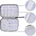 Electronics Organizer Bag Waterproof Carrying Pouch Travel Bag Universal Cable Organizer Electronics Storage Bag Accessories - Image 3