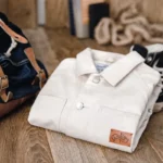 Maden Vintage White Jeans Jacket Retro Work Wear Brand Fashion Coat for Men 13.5 Oz Jeans Coats Pockets Classic Design Natural - Image 3