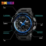 SKMEI Men Watch 50M Waterproof Digital Fashion Watches Outdoor Sport Men Wristwatches Erkek Saat Clock Relogio Masculino 1343 - Image 5