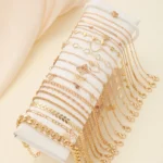 20 Pcs/Set Bohemian Twisted Snake Chain Anklet For Women Summer Beach Vintage Simple Foot Ankle Bracelet On Leg Jewelry Gifts - Image 3