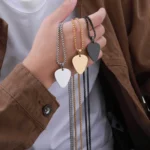 New Trendy Guitar Pick Necklace for Men Boys, Waterproof Stainless Steel Guitar Picks Pendant Collar, Music-lovers Band Jewelry - Image 3