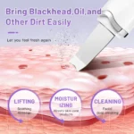 Electric Ultrasonic Skin Scrubber Vibration Face Spatula Peeling Blackhead Remover Facial Lifting Cleansing Ultrasonic Skin Care - Image 3