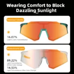 ROCKBROS Polarized Photochromic Bike Glasses Outdoor UV400 Bicycle Eyewear Sunglasses Sports MTB Road Cycling Glasses Goggles - Image 3