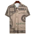 Short Sleeve Money Pattern Men's Fashion Polo T-Shirts Summer Funny US Dollar 3D Printing Street POLO Tops Breathable Casual Tee - Image 5