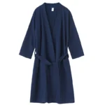 Spring and Summer Waffle Bathrobe Men and Women Sauna Clothing Sweatshirt Robe Men's Water-Absorbent Quick-Drying Homewear - Image 5