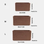 Multi-Pocket Handbag Organizer for LV Speedy25/30/35/Gentlewoman Bag Large Capacity Storage Bag Felt Purse Insert Handbag Liner - Image 6