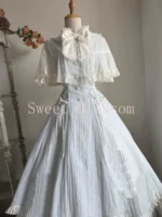 French Elegant Sweet Lolita Dress Women Bow Lace Patchwork Princess Party Dresses New Slim Fashion Hepburn Clothing Summer 2025 - Image 2