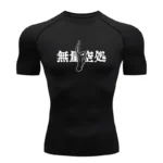 Men's Summer Fitness Gym Sports Running T-Shirt New Hot Selling Anime Jujutsu Kaisen Compression Shirt Short Sleeve S-3XL - Image 6