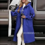 Women Autumn Winter New Fashion Hooded Long Sleeve Loose Cardigan Knitwear Sweater Coat Jackets - Image 6