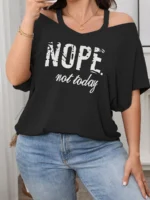 Women s T-shirt Off-Shoulder Short Sleeve Floral Print Blouse for Stylish Summer Outfits and Casual Daily Wear