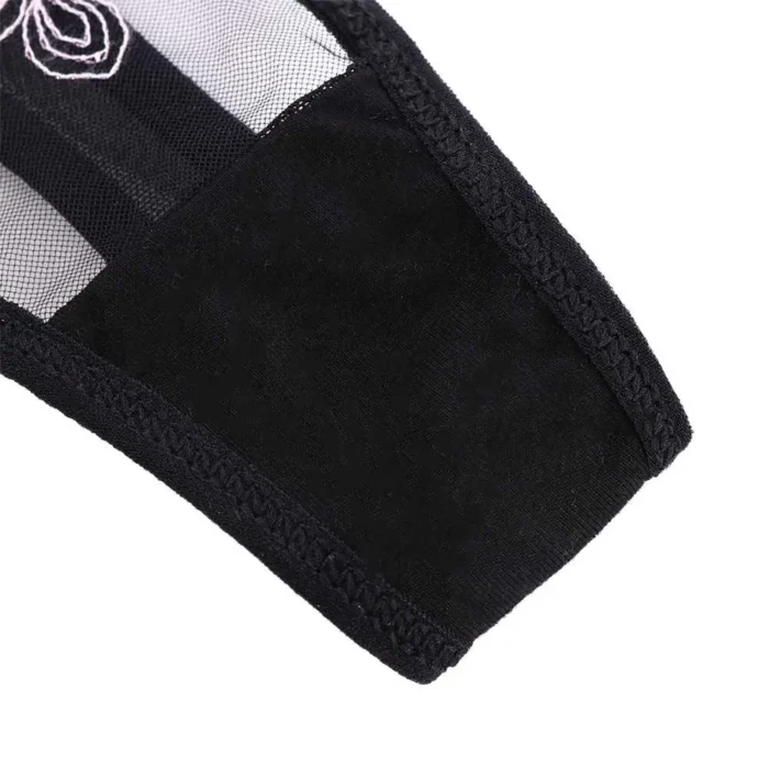 Women Ladies Hollow Out Embroidery Low Waist Lingerie Panties Underwear Panty Brief - Image 5