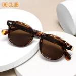 O-Q CLUB Retro Round Men Sunglasses Women's Sun Glasses Woman UV400 Lunette Zonnebril Dames Polarized Lenses Man Eyewear Vintage - Image 3