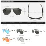 AOWEAR Men's Aviation Sunglasses Men Polarized Mirror Sunglass for Man HD Driving Pilot Sun Glasses lunettes de soleil homme - Image 4