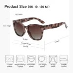 ZENOTTIC Fashion Cateye Polarized Sunglasses for Women - Oversized Sun Glasses UV400 Protection Retro Shades Designer Style - Image 6