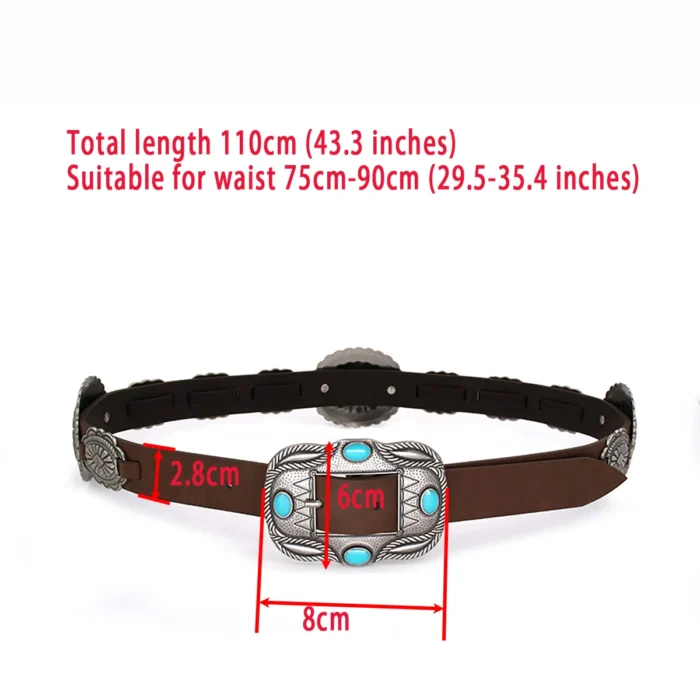 Rock Retro Heavy metal band cowboy cowgirl Ladie's Belts Waist Decorative Girdle Hit hot Pung Pu Leather For Jeans Accessories - Image 6