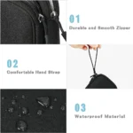 1Pc NEW Travel Organizer Bag Cable Storage Organizers Pouch Carry Case Portable Waterproof Double Layers Storage Bags Cable Cord - Image 4