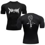 Men's Summer Fitness Gym Sports Running T-Shirt New Hot Selling Anime Jujutsu Kaisen Compression Shirt Short Sleeve S-3XL - Image 4