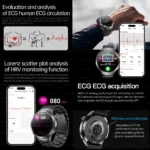 2025 New For XIAOMI Health Trackr Uric Acid Blood lipids Smart Watch Blood Pressure ECG+PPG Clock Body Analysis Smartwatchs Men - Image 4