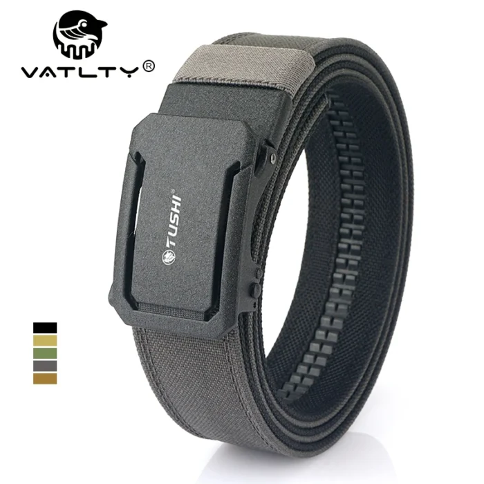 VATLTY New Military Belt for Men Sturdy Nylon Metal Automatic Buckle Police Duty Belt Tactical Outdoor Girdle IPSC Accessories - Image 1