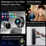 2025 New For XIAOMI Health Trackr Uric Acid Blood lipids Smart Watch Blood Pressure ECG+PPG Clock Body Analysis Smartwatchs Men - Image 6