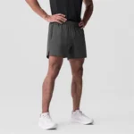 Men's Fitness Shorts Summer Woven Gym Sports Shorts Solid color Training Running Casual Quick-Drying Jogger Workout Short Pants - Image 3