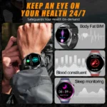 2025 New For XIAOMI Health Trackr Uric Acid Blood lipids Smart Watch Blood Pressure ECG+PPG Clock Body Analysis Smartwatchs Men - Image 3