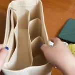Multi-Pocket Handbag Organizer for LV Speedy25/30/35/Gentlewoman Bag Large Capacity Storage Bag Felt Purse Insert Handbag Liner - Image 3