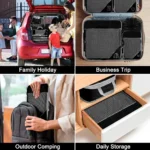 6Pcs Set Travel Storage Organizer Portable Clothes Storage Bags Lightweight Suitcase Bag Compressed Packing Cubes Luggage Bags - Image 4