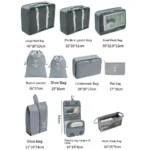 7/8/9/10 Pcs Set Travel Organizer Storage Bags Suitcase Packing Cubes Set Cases Portable Luggage Clothes Shoe Tidy Pouch Folding - Image 5