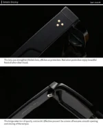 Foreign Trade Cross-Border Popular Sunglasses with Rice Nails European and American Street Photography Ins Popular Model Square - Image 5