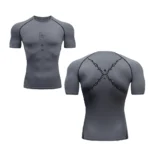 Short Sleeve Compression Shirts for Men Summer Athletic Quick Dry T-shirts Gym Workout Running Tees Tops Activewear